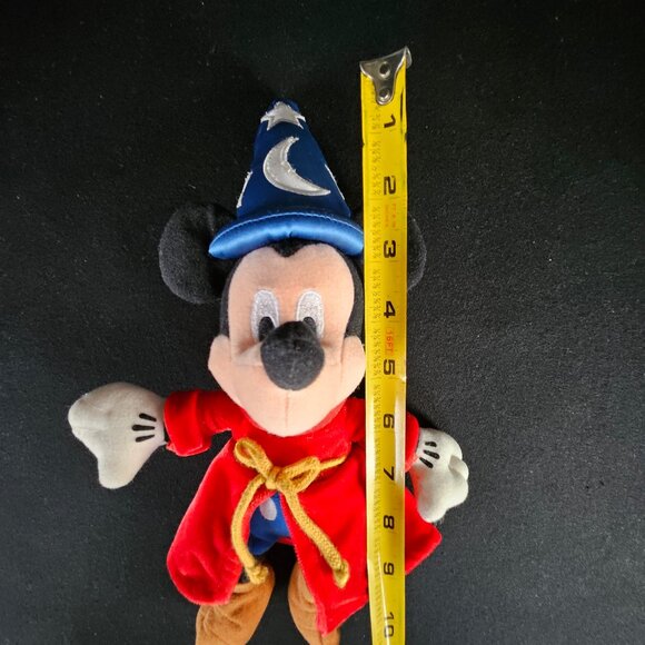 Mickey Mouse Bean Bag Plush Fantasia 2000 Sorcerer Apprentice Wizard Mickey - Picture 6 of 9